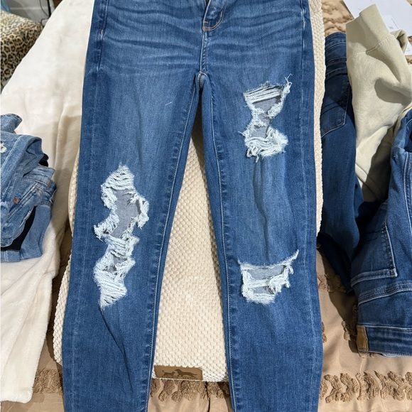 American Eagle Outfitters Straight Leg Blue Jeans - Picture 2 of 3